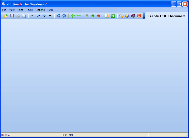 Screenshot of PDF Reader for Windows 7