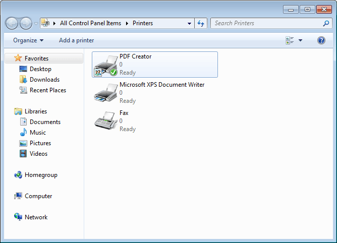 PDF - PDF print driver for Windows 7, Windows Vista, Windows XP, Windows Windows 2000